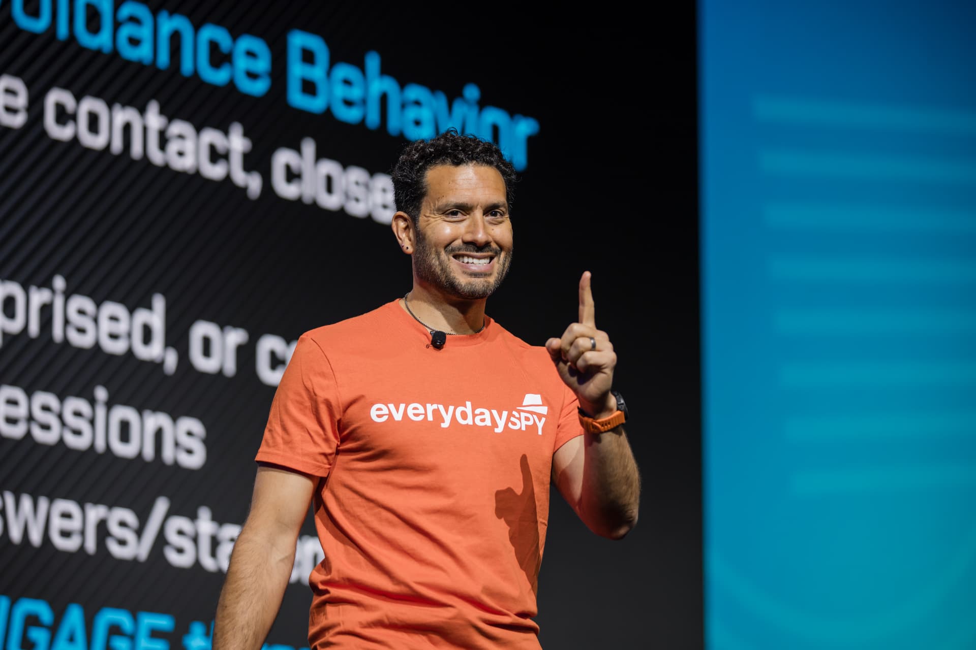 TAG keynote speaker on stage